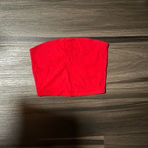 Garage red tube top